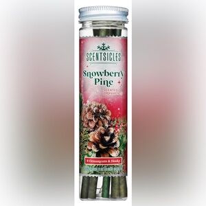 Snowberry Pine Scented Ornaments, 1 pack, 6 ornaments,Christmas Tree Scentsicles